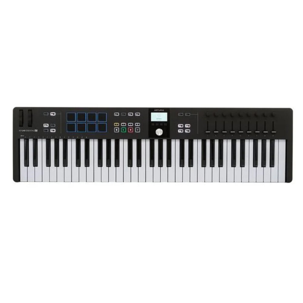 MIDI клавиатуры / MIDI контроллеры Arturia KeyLab Essential 61 mk3 Black