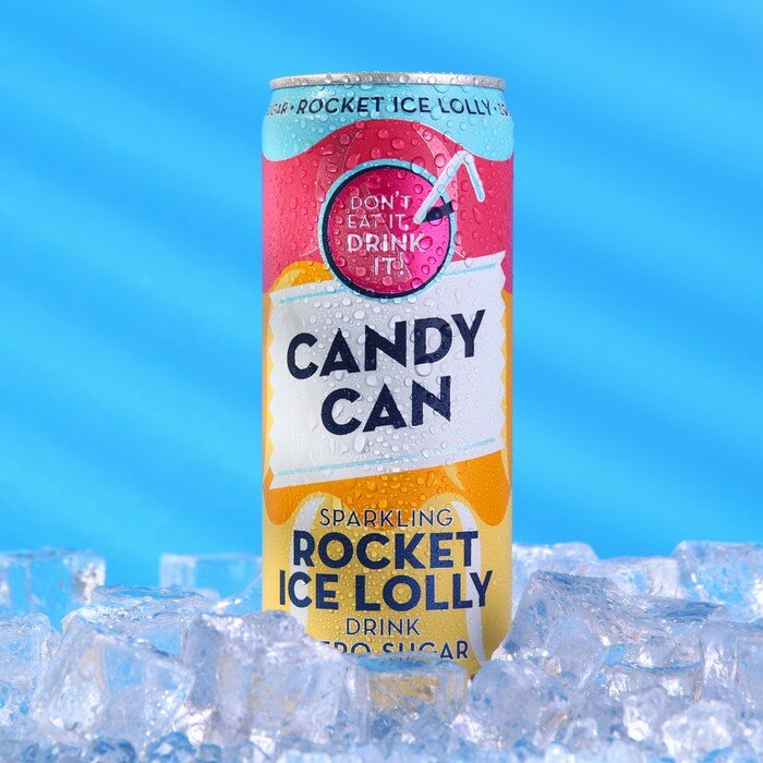 Газированный напиток Candy Can "Rocket Ice Lolly", 330 мл