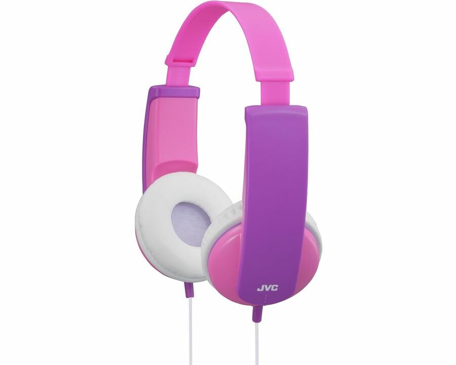 Детские проводные наушники JVC KIDS розовый/фиолетовый (HA-KD5-P-EF)