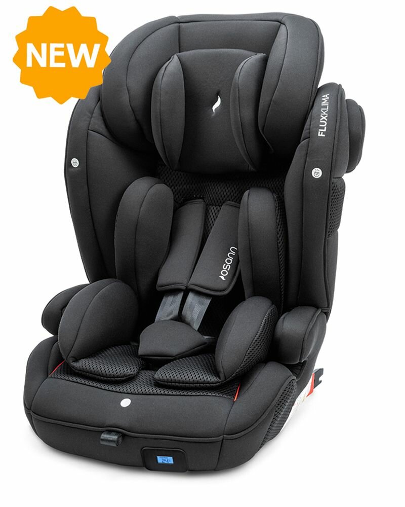 Автокресло детское Osann Flux Isofix Klima All Black (группа 1,2,3, от 9 до 36 кг)