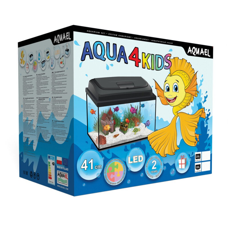 Аквариум с оборудованием AQUAEL AQUA4KIDS 40 прямой 41х27х33 см (25 л) - фотография № 3