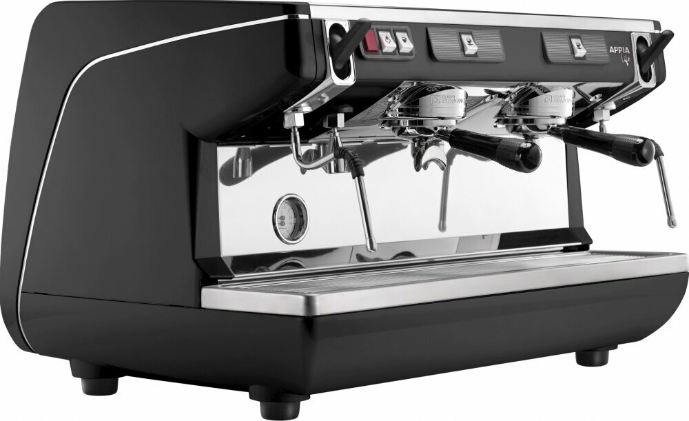 Рожковая кофемашина Nuova Simonelli Appia Life 2Gr S 220V black+economizer+high groups (161889)