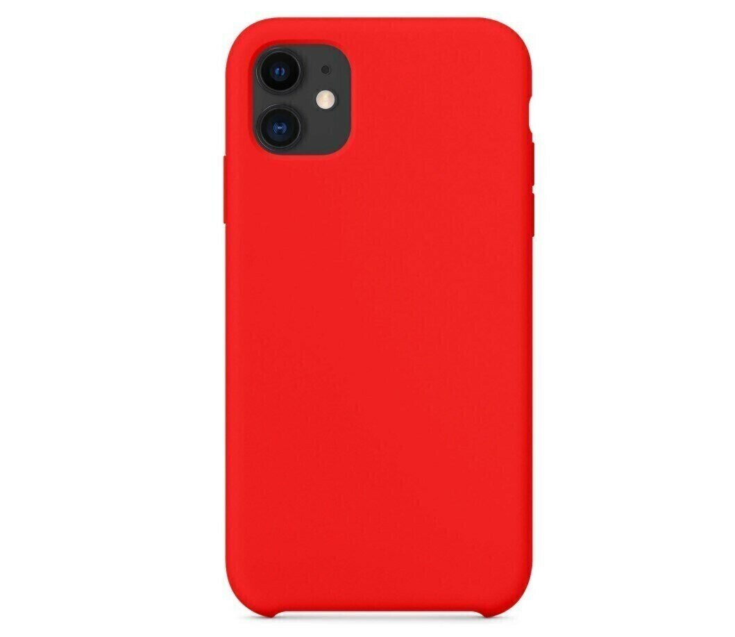 Силиконовый чехол Silicone Case для iPhone 11 (Айфон 11), красный