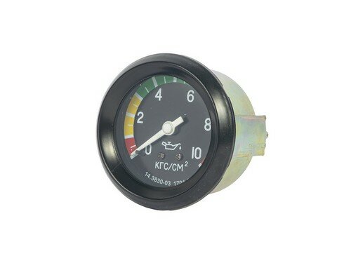 фото Россия Манометр КАМАЗ давления масла механический 14.3830 (10 атм.)
