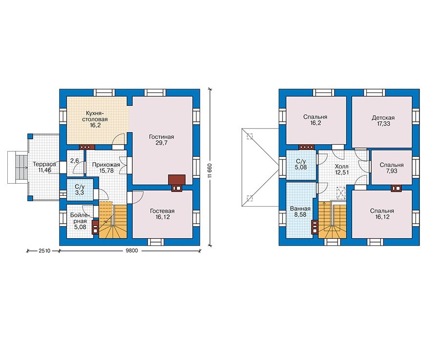 Проект дома Plans-65-19 (173 кв.м, газобетон) - фотография № 2