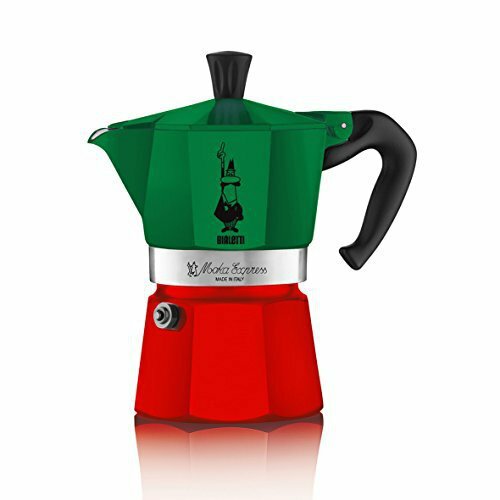 Гейзерная кофеварка Bialetti Moka Express Tricolore 3 порции (120мл) под цвет итальянского флага