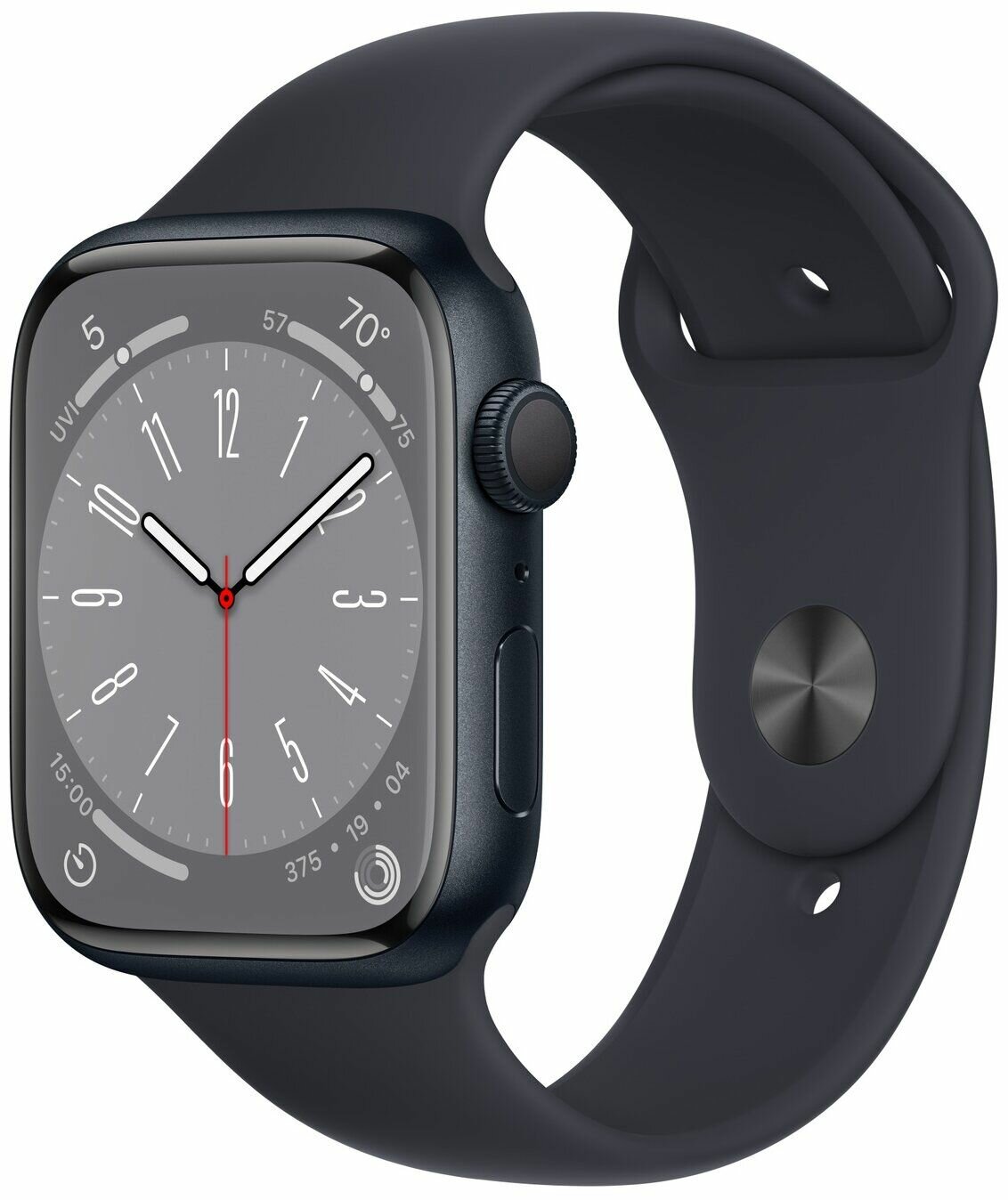 Умные часы Apple Watch S8 45мм Midnight MNP13ZP/A