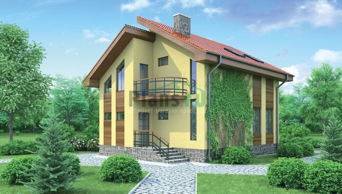 Проект дома Plans-53-53 (100 кв. м, газобетон)