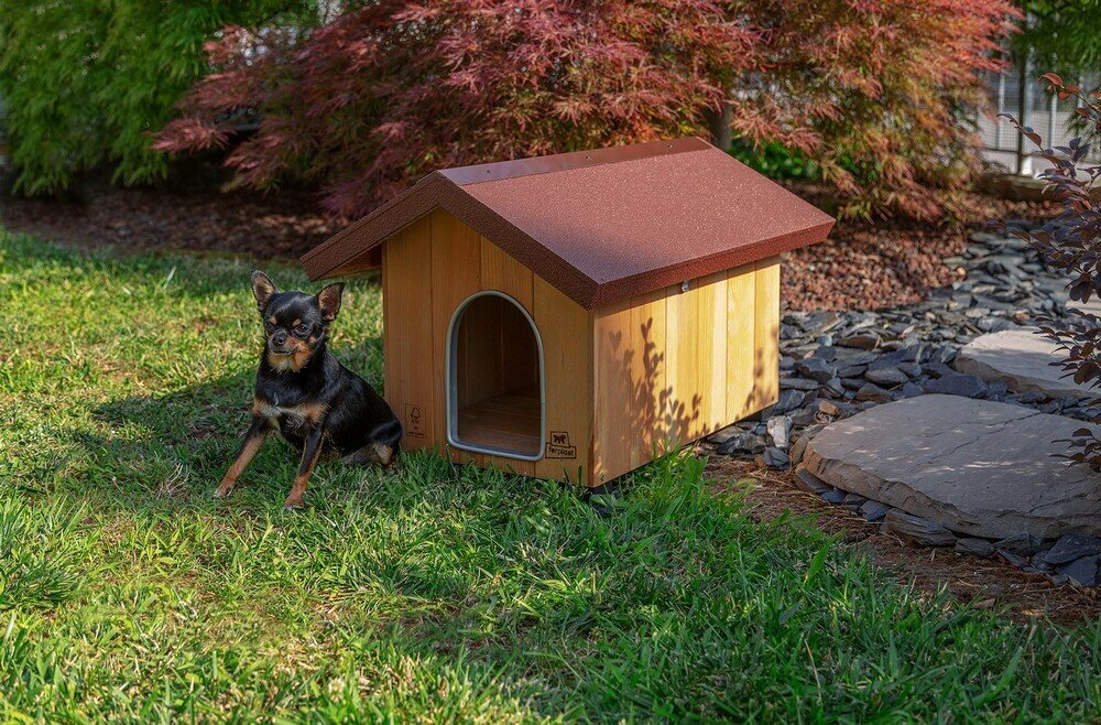 Будка для собак DOMUS MINI деревянная - фотография № 7