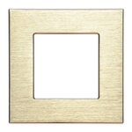Рамка-1 BingoElec M2-1FGolden золотой алюминий (2 шт. в комплекте) - изображение