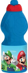 Бутылка пластиковая (спортивная, фигурная, 400 мл). Супер Марио