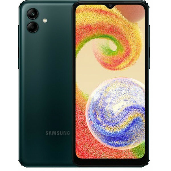 Смартфон Samsung Galaxy A04 4/64 ГБ, зеленый (Для других стран)