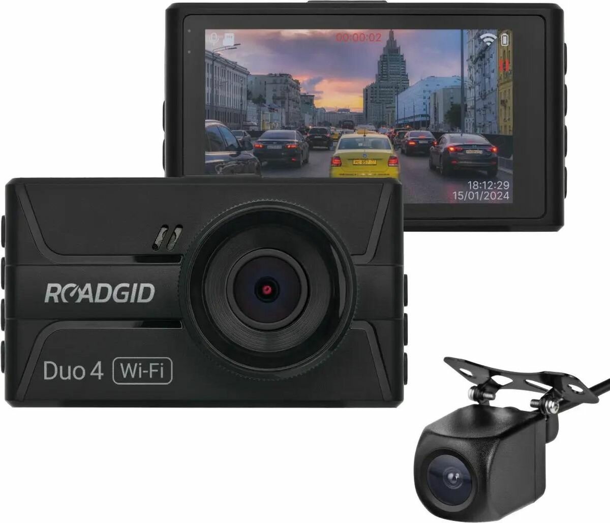 Видеорегистратор ROADGID Duo 4, черный