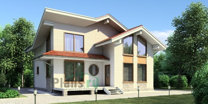 Проект дома Plans-11-56 (153 кв.м, брус 200 мм) - фотография № 1