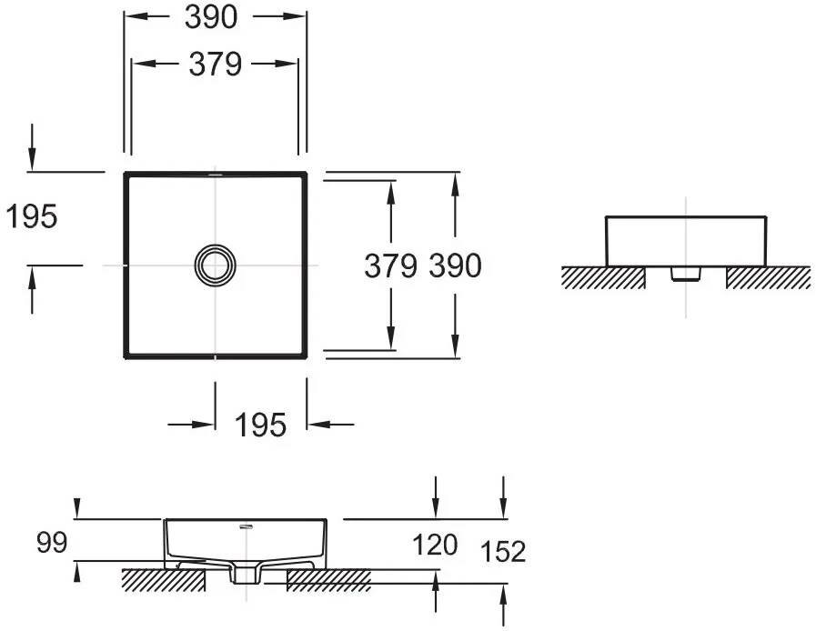 Раковина Jacob Delafon Delta Pure 39 E90011-0 - фотография № 2