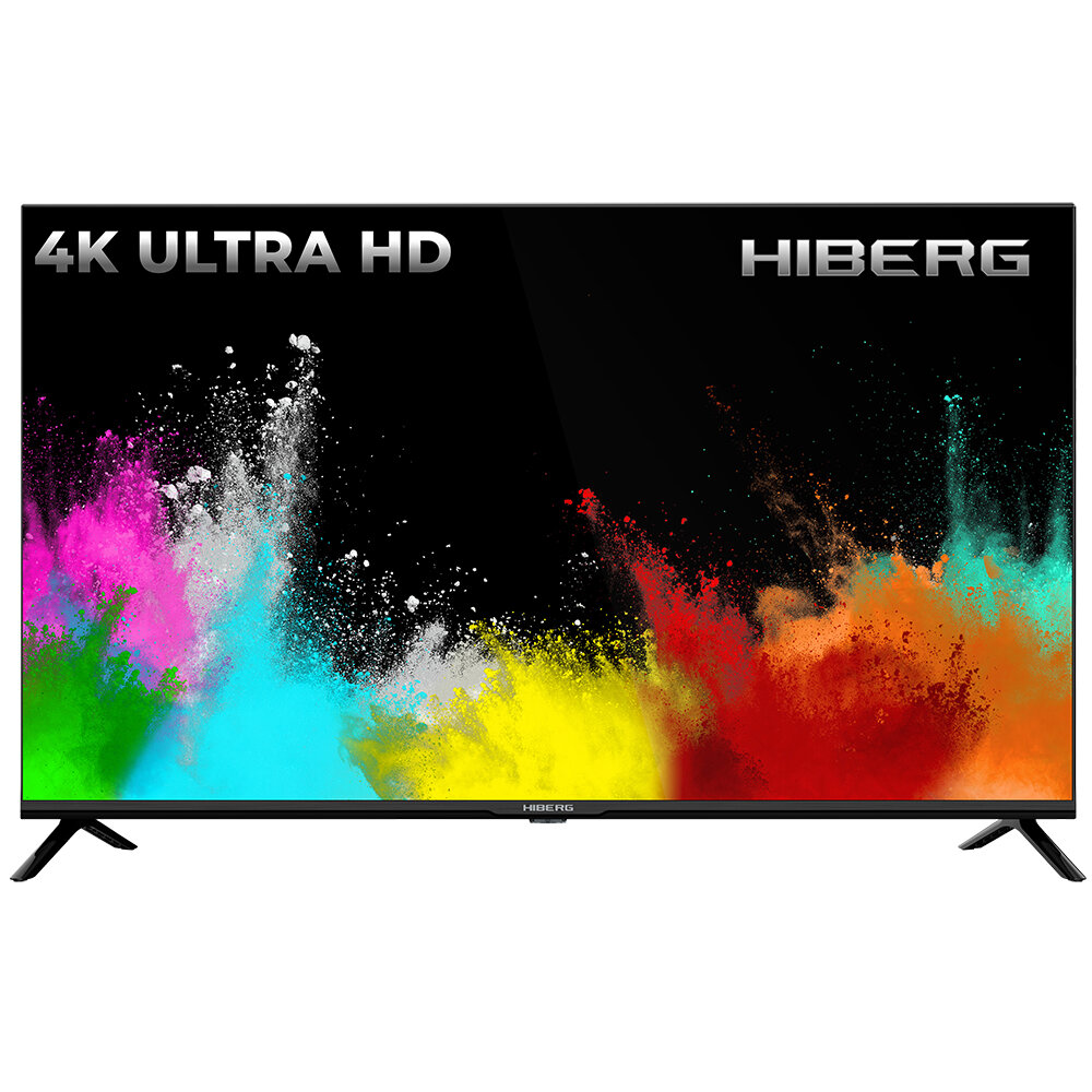 Телевизор HIBERG 43Y UHD-R, диагональ 43 дюйма, Ultra HD 4K, HDR, Smart TV, голосовое управление Алиса