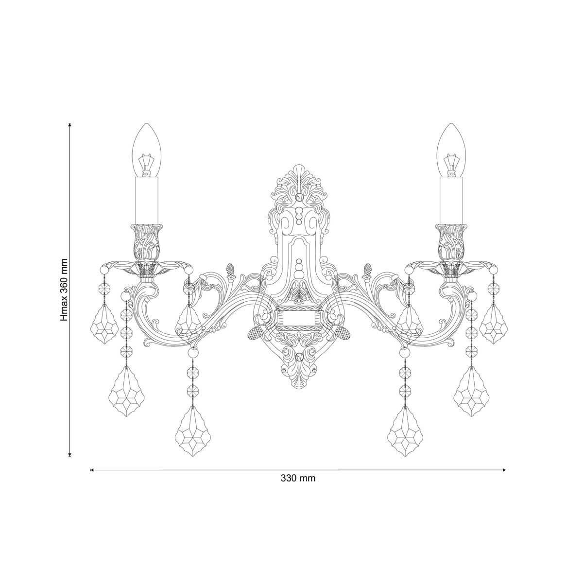 Бра W122.2 Lucia Tucci Barletta antique - фотография № 3