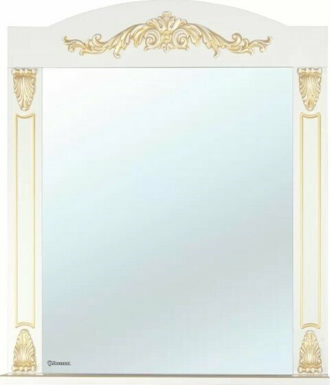 Зеркало Bellezza Луиза-80 бежевое (патина) золото (4618413000386) - фотография № 1