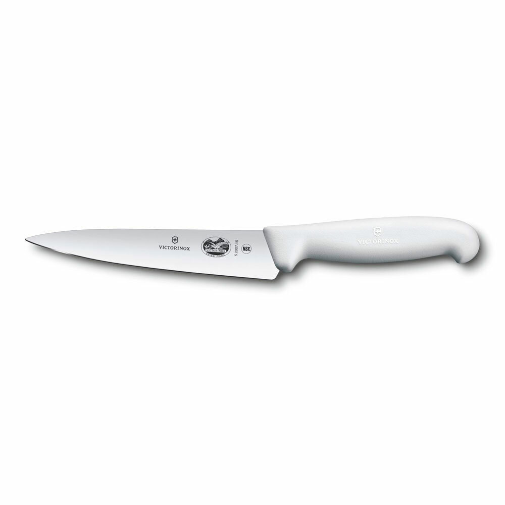 Нож кухонный Victorinox разделочный Fibrox белый 15 см 5.2007.15