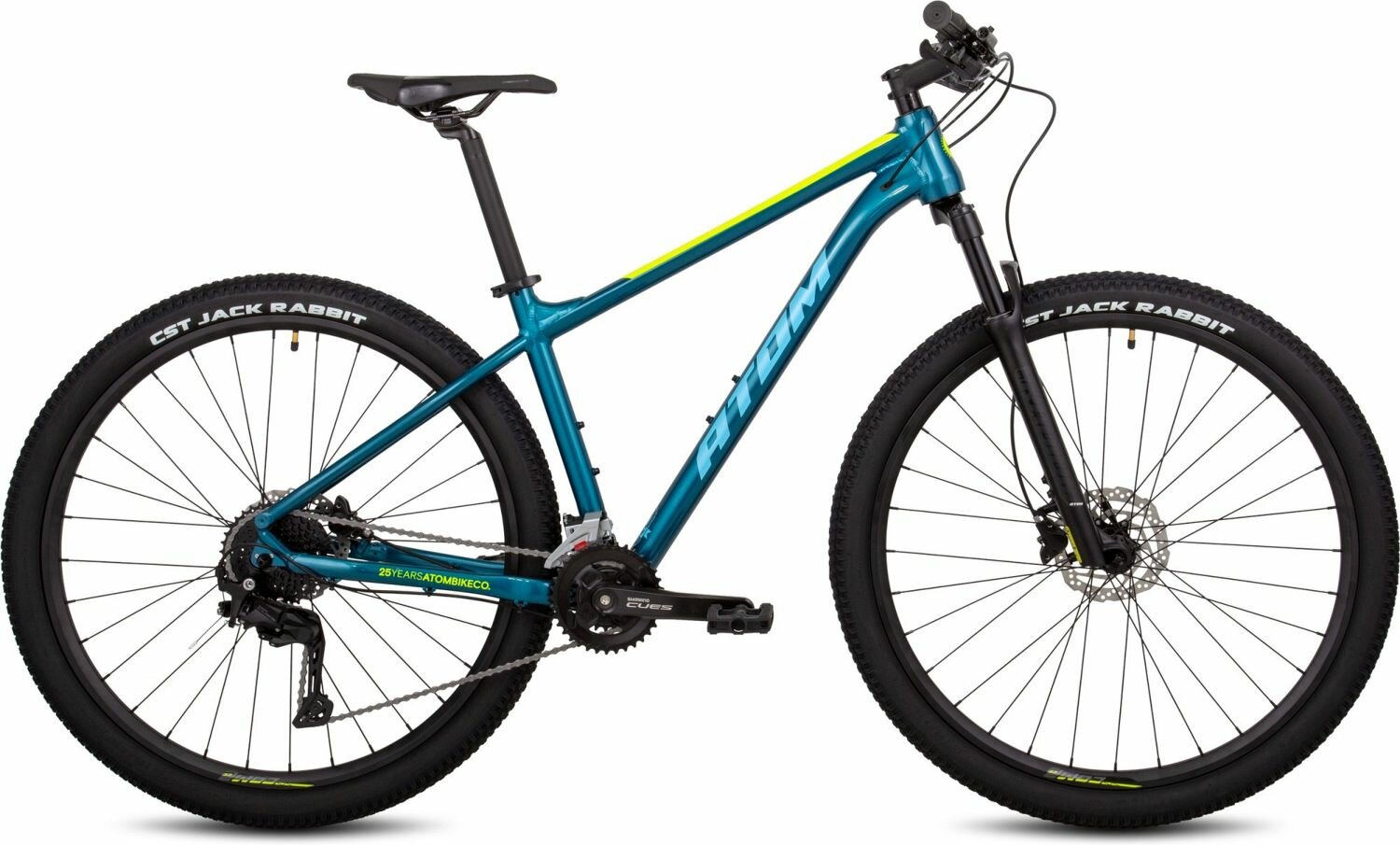 Велосипед Atom Bion Nine 50 (2024) (Велосипед ATOM BION NINE 50 Рама: M(17") 29" Бирюзовый синий, 59511)