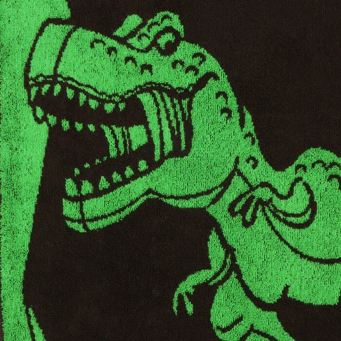 Полотенце махровое Этель «Тиранозавр», 70х130 см, 100% хлопок, 420 г/м2 - фотография № 2