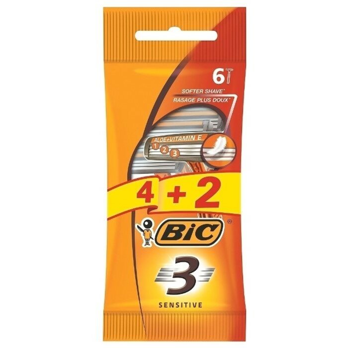 BIC Станок для бритья BIC 3 Sensetive, 4 шт