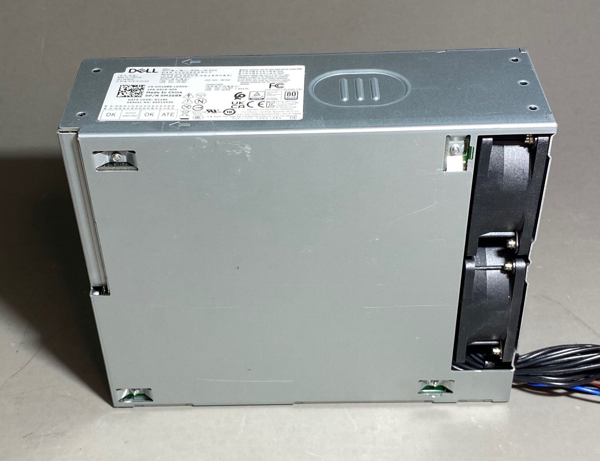 Блок питания 750 Watts, ПК Dell (M2G8X)