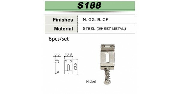 GOTOH S188 набор седел 6  черные