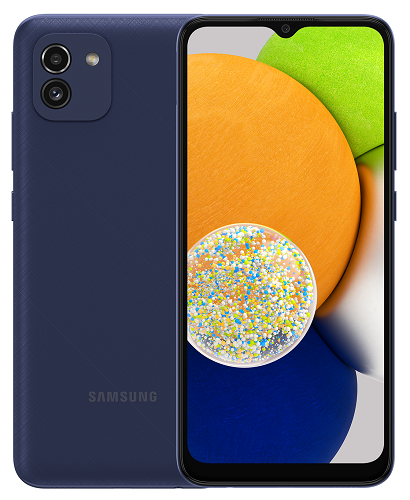 Смартфон Samsung Galaxy A03 64Gb синий (SM-A035F/DS)