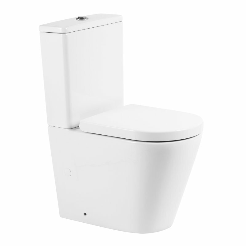 BelBagno Унитаз напольный безободковый с сиденьем FLAY-R BB2149CPR/BB2149T/BB865SC