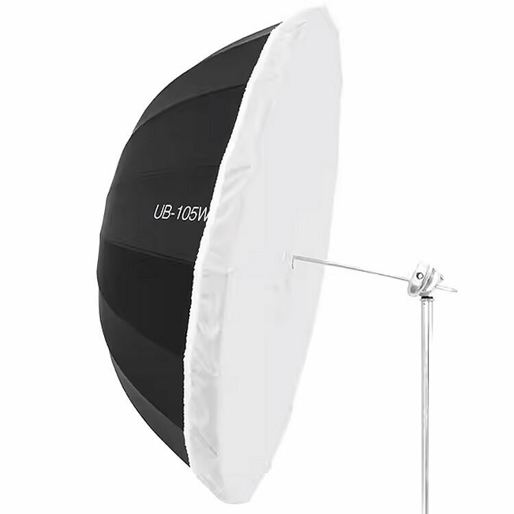 фото Фотозонт параболический Andoer 105W белый /черный + Diffuser