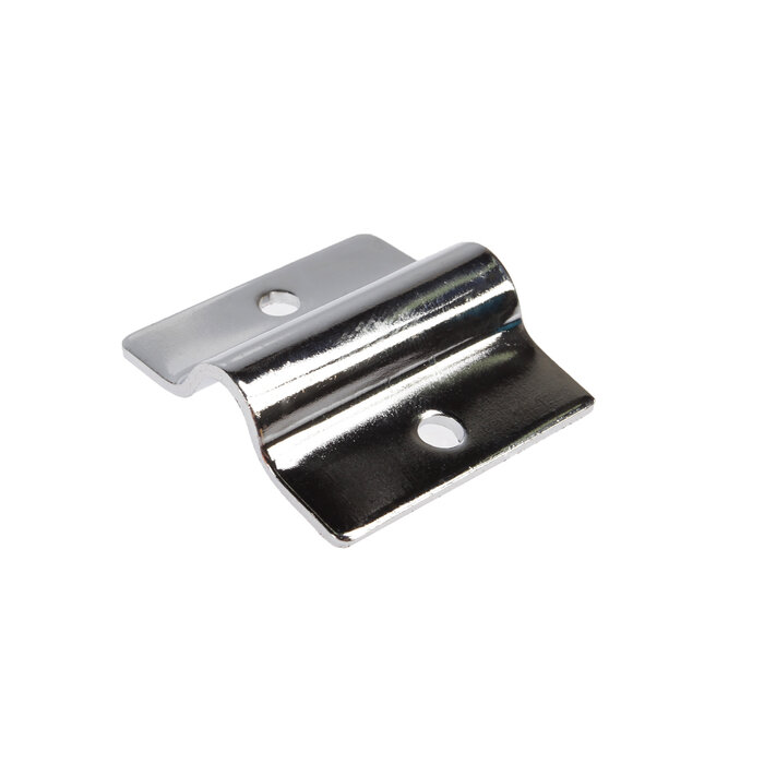 фото Крепление сетки к стене, цвет хром