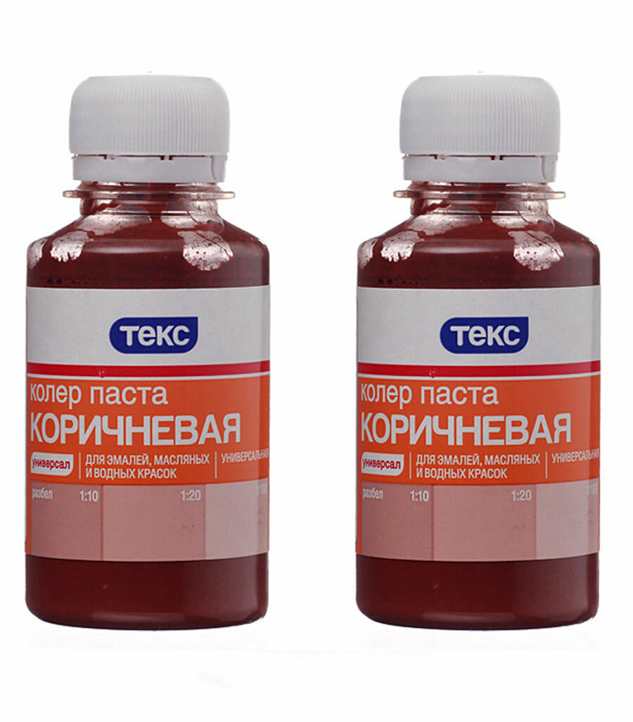 фото Колер паста Текс Универсал коричневая №13 0,1 л (2 шт.)