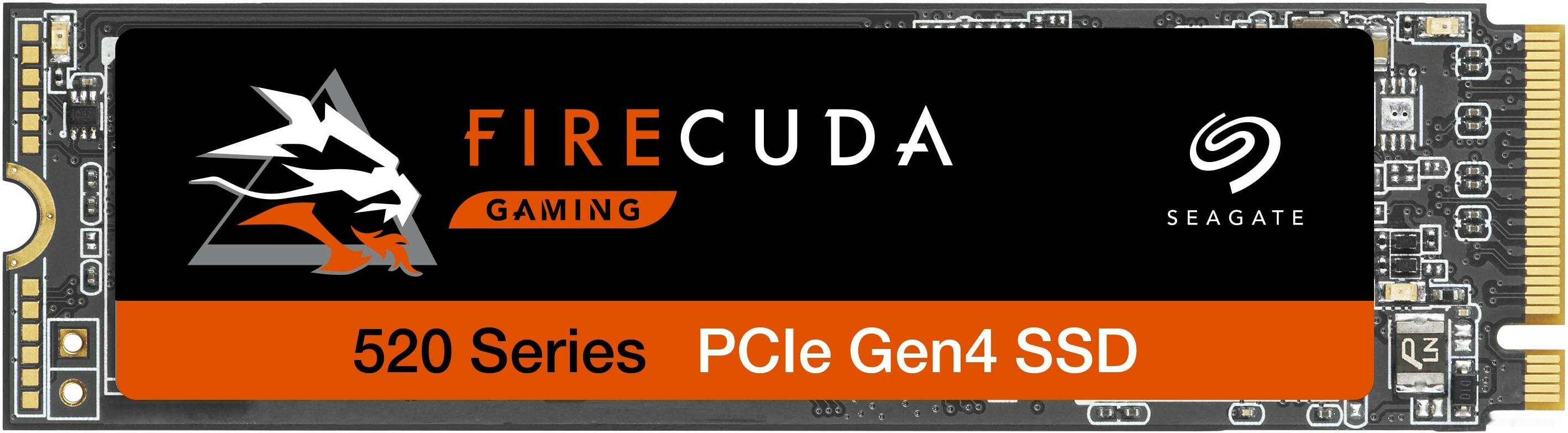 Накопитель на жестком магнитном диске Seagate Твердотельный накопитель Seagate FireCuda 520 SSD ZP2000GM3A002 2048ГБ TLC 3D NAND PCI-E 4.0x4