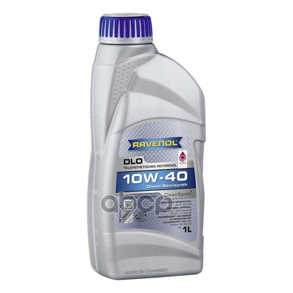 Ravenol Масло Ravenol Dlo 10w-40 (1л) (Второй Номер 4014835724211)