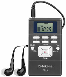 Цифровой карманный FM радиоприемник Retekess PR13