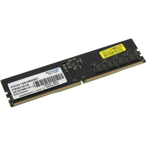 Модуль памяти 16GB Patriot PSD516G480081 DDR5, 4800 MT/s, CL40