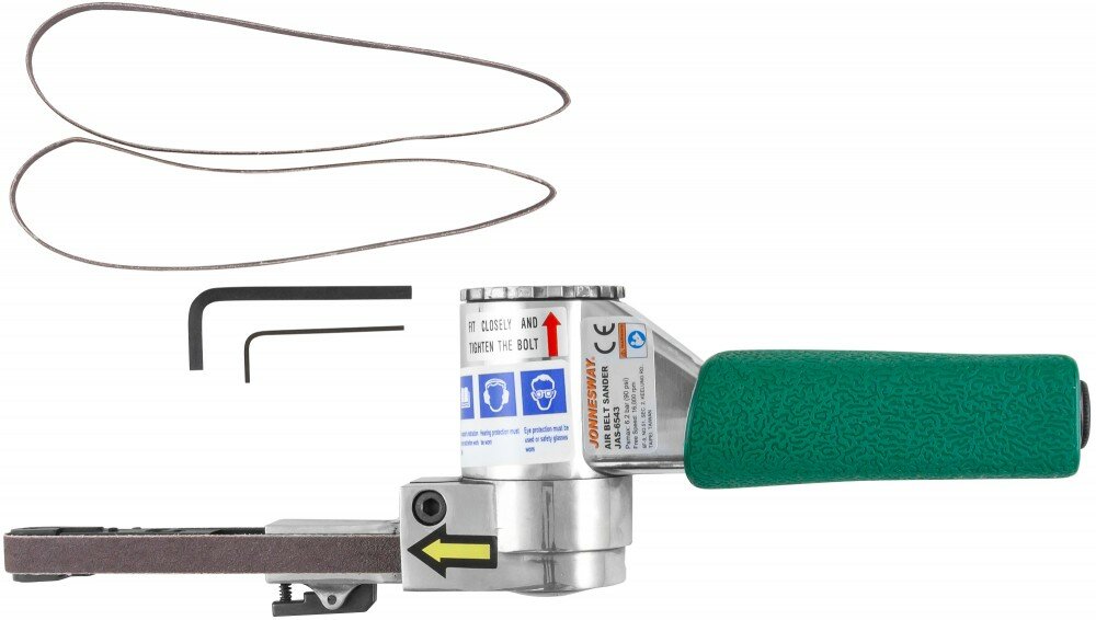 JONNESWAY JAS-6543 Машинка шлифовальная пневматическая ленточная 16000 об/мин 10х330