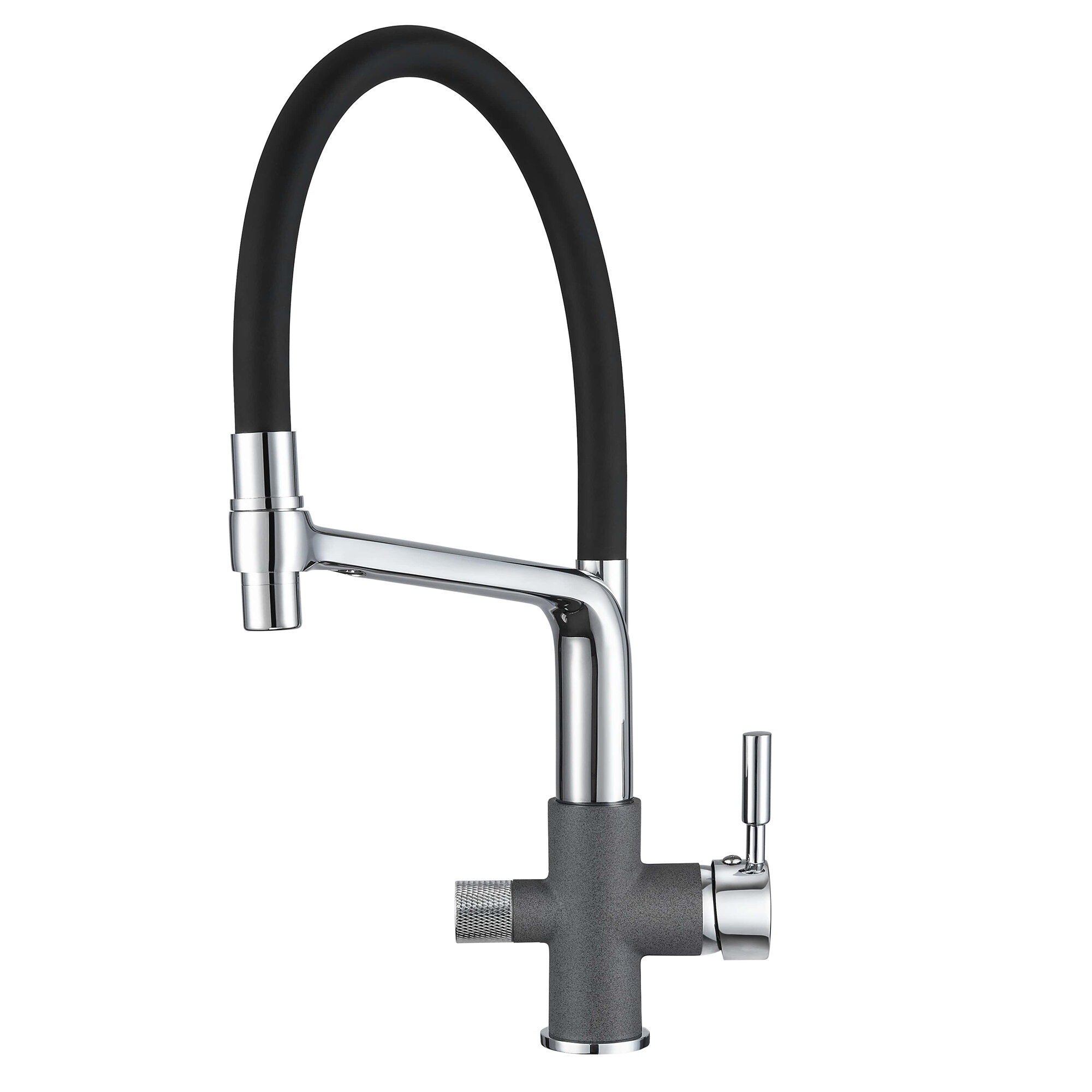 Смеситель для кухни Granula GR-0075 графит