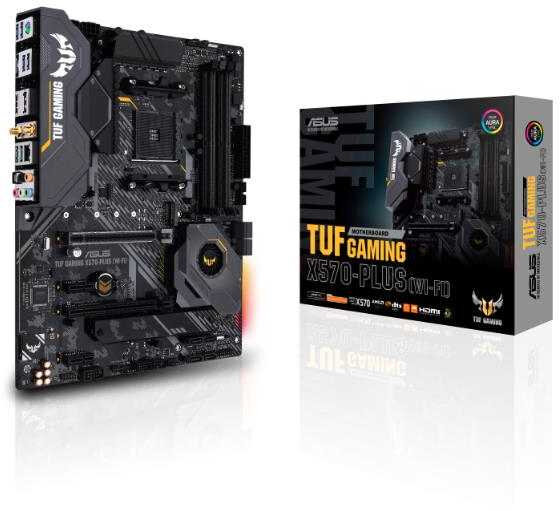 Материнская плата Asus TUF GAMING X570-PLUS (WI-FI) Soc-AM4 AMD X570 4xDDR4 ATX AC`97 8ch(7.1) GbLAN
