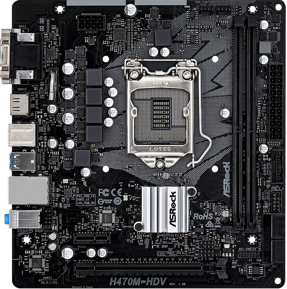 Материнская плата ASRock H470M-HDV