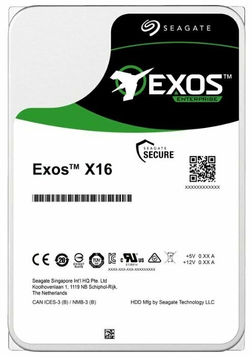 Жесткий диск Seagate Exos X16 12 Tb ST12000NM001G