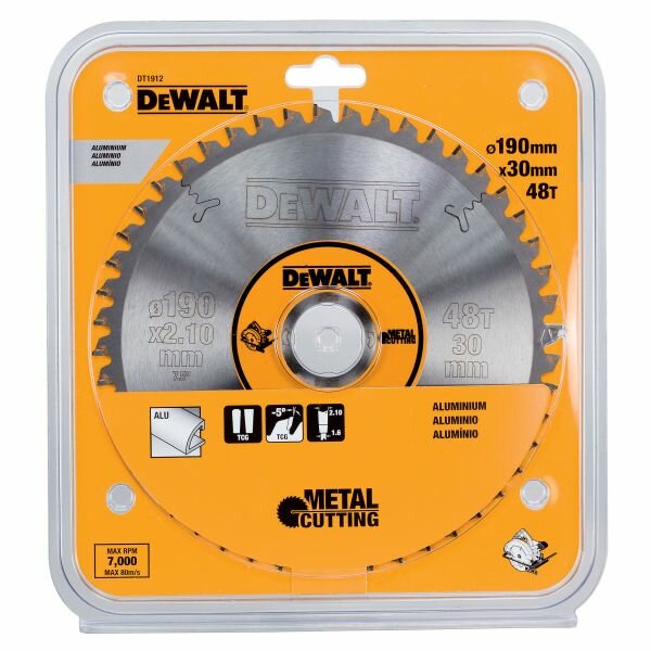 Пильный диск DeWALT METAL CUTTING DT1912