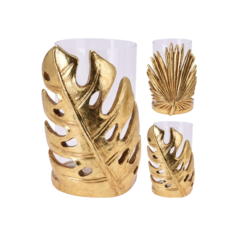 фото Подсвечник Home Collection Black & Gold Декоративный 10х10х15 см 1 шт