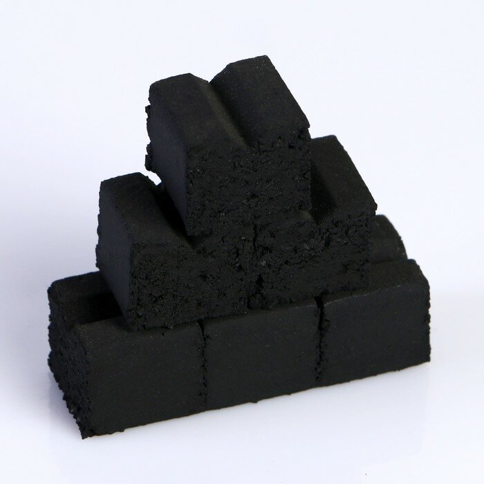 Уголь кокосовый QINGJING CHARCOAL, 40 кубиков, 11 х 14см - фотография № 3