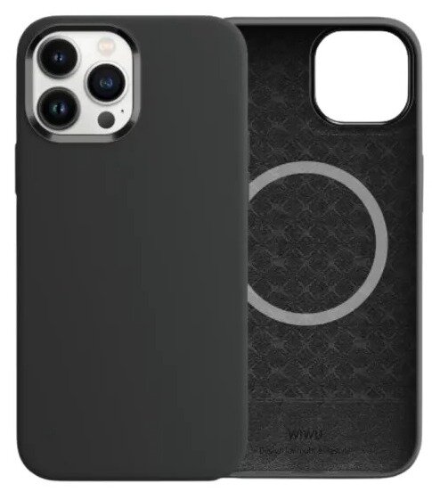 Чехол для телефона Wiwu Magnetic Silicone Phone Case for iPhone 13 Pro Max/6.7" Midnight Black