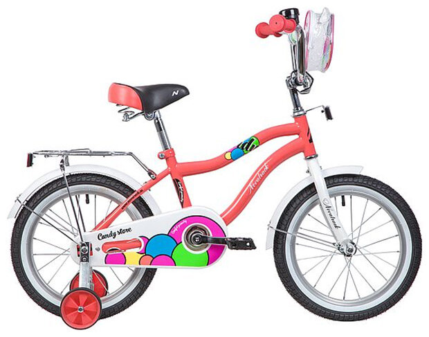 Велосипед Novatrack 16'' CANDY коралловый 165 CANDY.CRL9