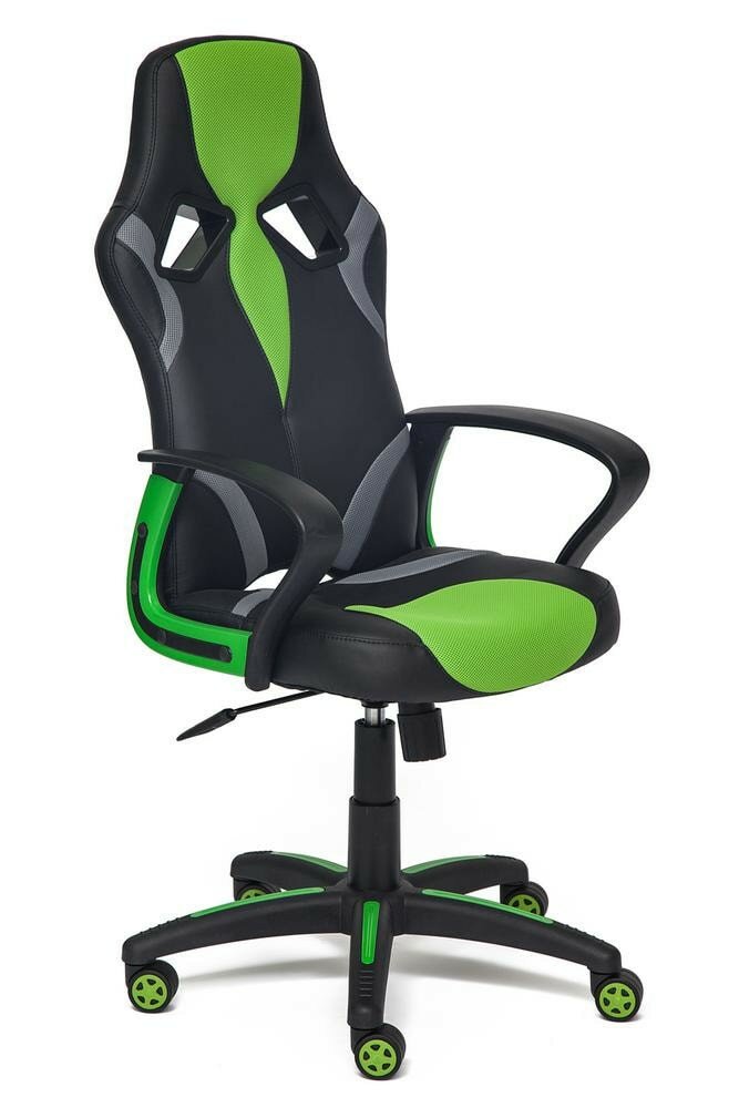 Кресло Tetchair RUNNER Черный, Зеленый