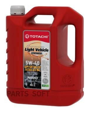 TOTACHI 4589904523540 5W-40 4L NIRO LV SNCF 3,47    