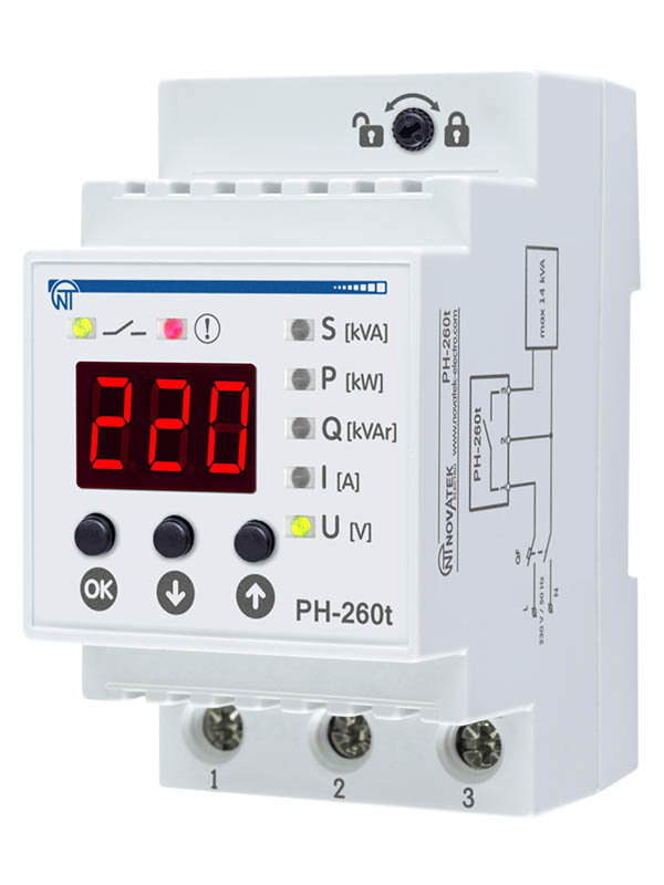 Реле контроля напряжения Новатек-Электро PH-260Т 3425600260т